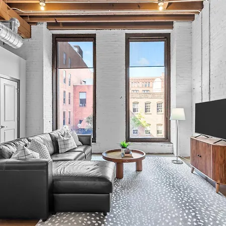 Ferienwohnung 2Br Loft-Parking-Gym-Roof Deck-3M